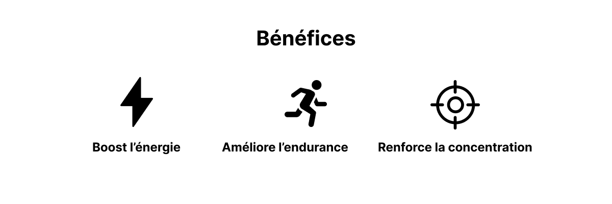 Bénéfices du complément alimentaire pour l'énergie Papills : boost l'énergie, améliore l'endurance, renforce la concentration