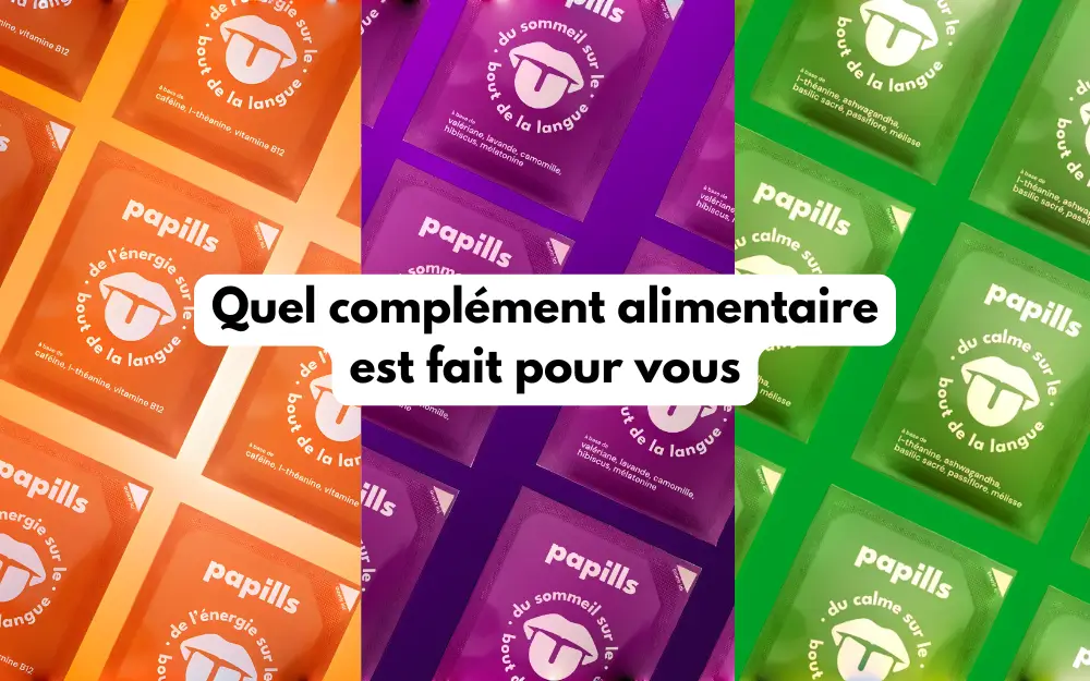 test de positionnement sur les compléments alimentaires